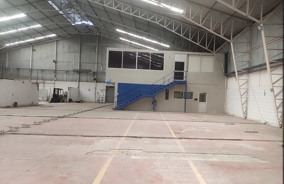 Vista interior del galpón